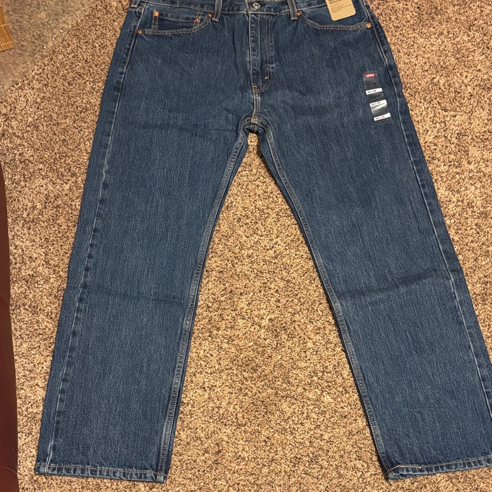 NWT Levi's Men's Straight Jeans in Classic Blue 505 regular 38x30